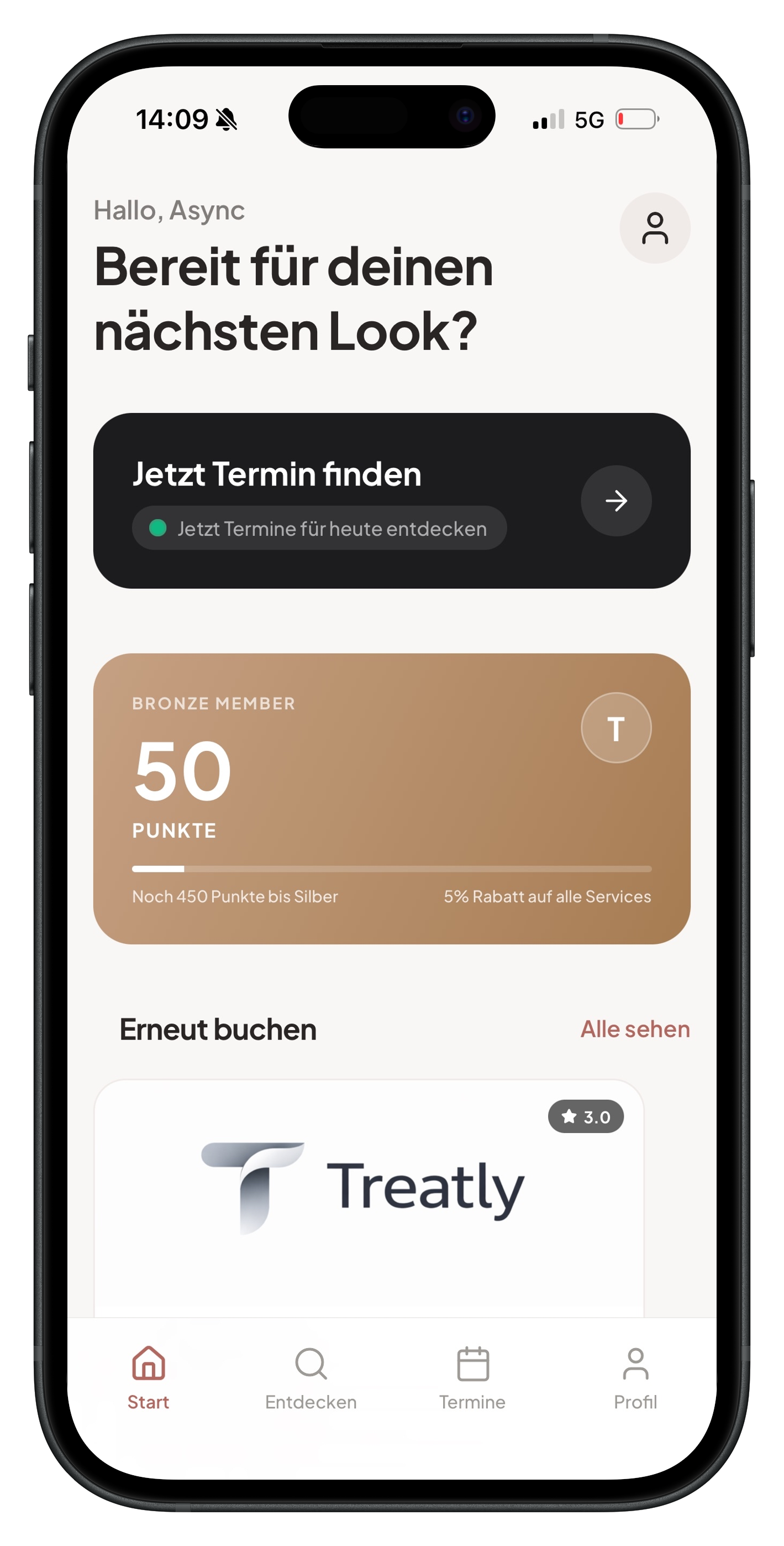 Treatly Kunden App
